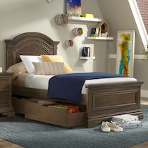 arielle bedroom dark brown queen bed   