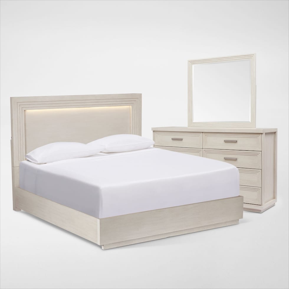 arielle bedroom white  pc queen bedroom   