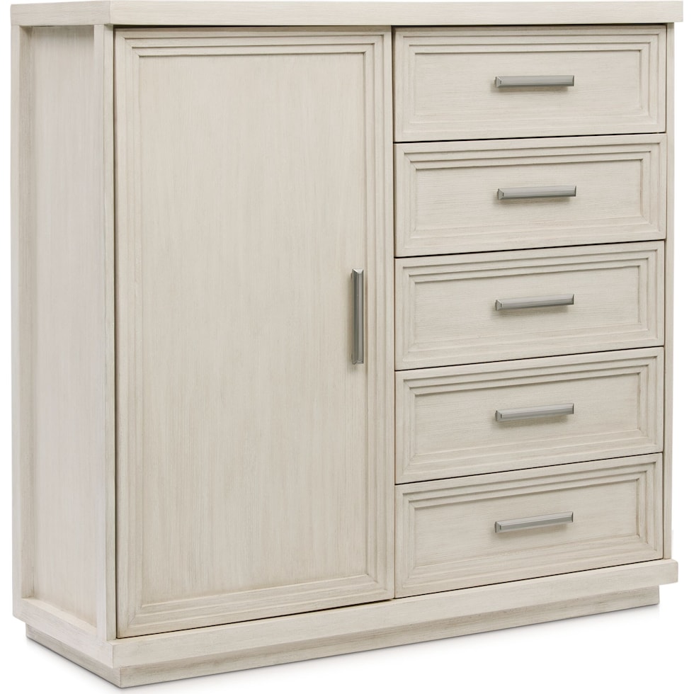 arielle bedroom white door chest   