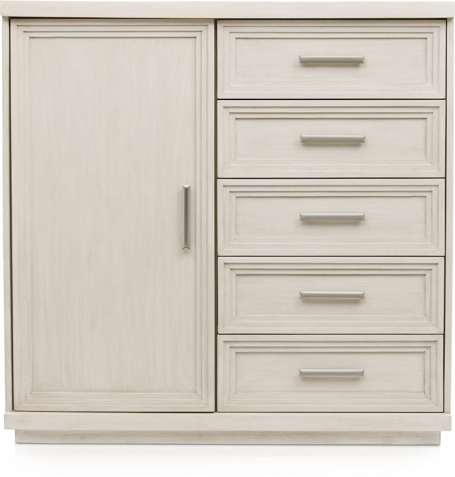 Arielle Door Chest Parchment Value City Furniture