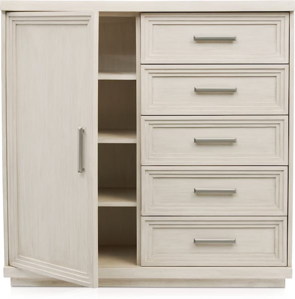 Arielle Door Chest Parchment Value City Furniture