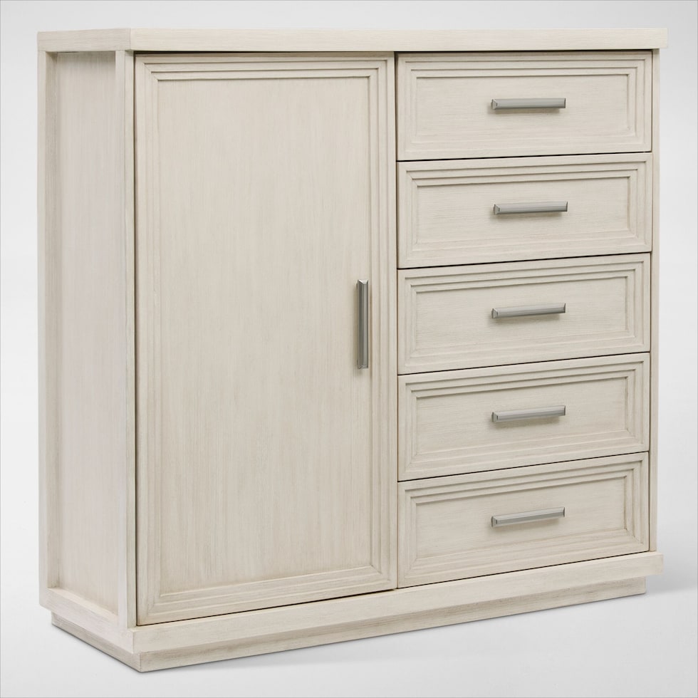 arielle bedroom white door chest   