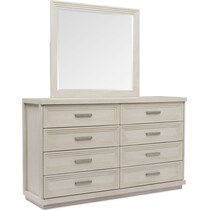 arielle bedroom white dresser and mirror   