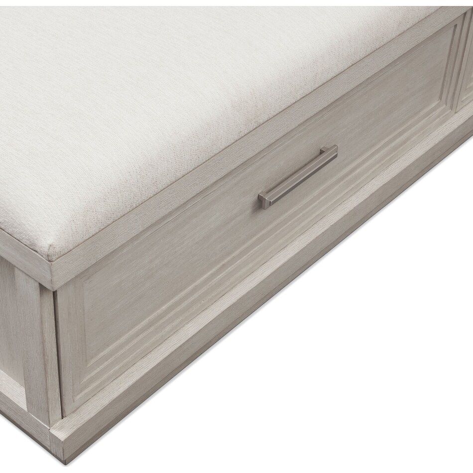 arielle bedroom white king storage bed   