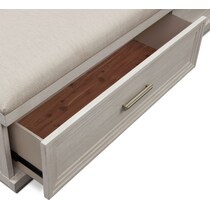 arielle bedroom white king storage bed   