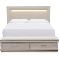 arielle bedroom white queen storage bed   