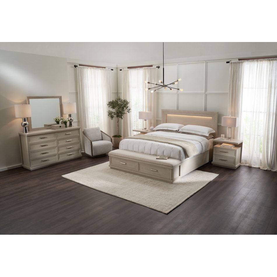 arielle bedroom white queen storage bed   