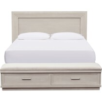 arielle bedroom white queen storage bed   