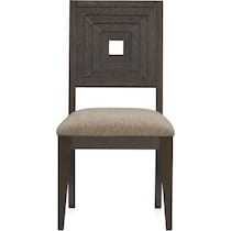 arielle dining dark brown  pc dining room   