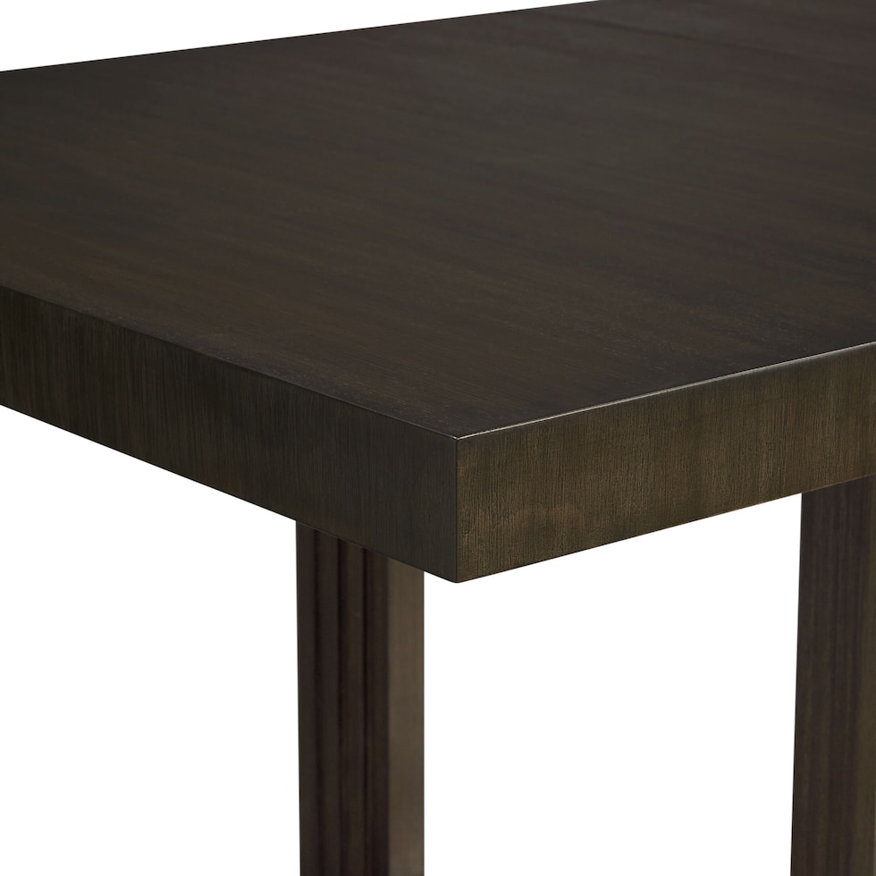 arielle dining dark brown  pc dining room   