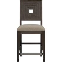 arielle dining dark brown bar stool   