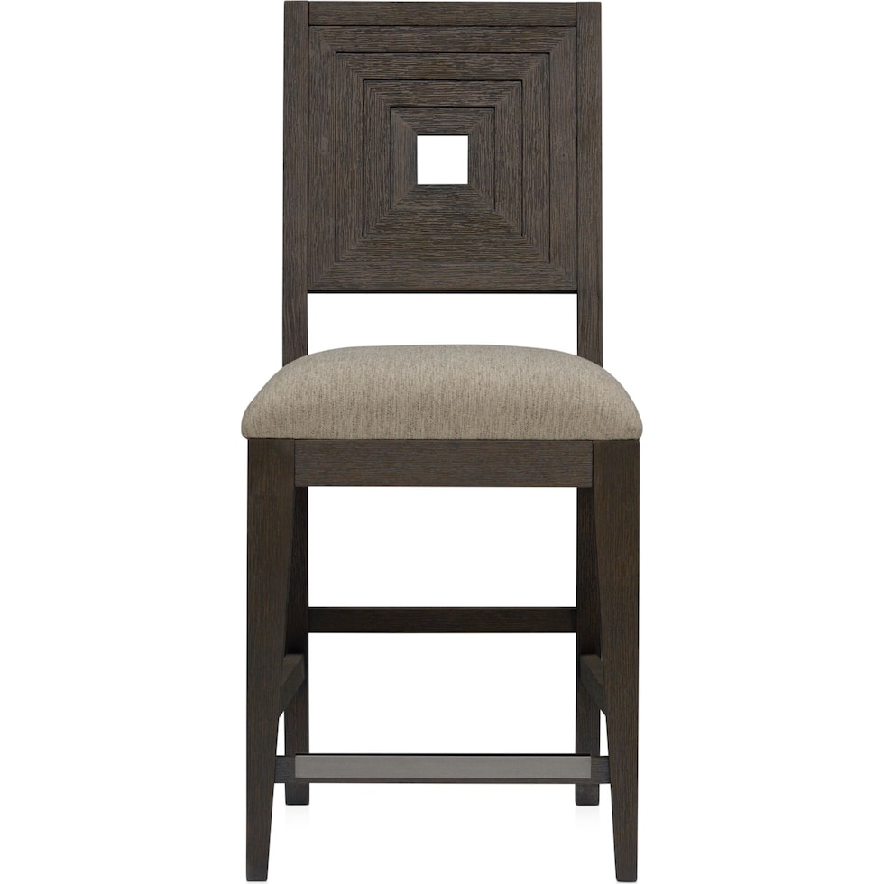 arielle dining dark brown bar stool   