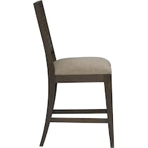 arielle dining dark brown bar stool   