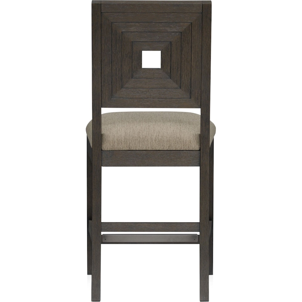 arielle dining dark brown bar stool   