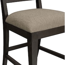 arielle dining dark brown bar stool   
