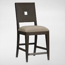 arielle dining dark brown bar stool web   