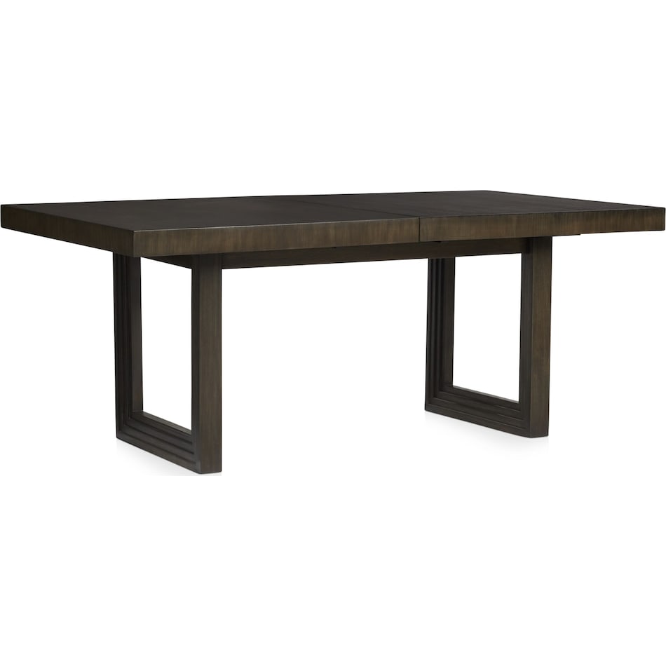 arielle dining dark brown dining table   