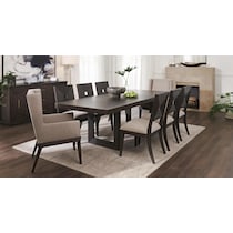 arielle dining dark brown dining table   