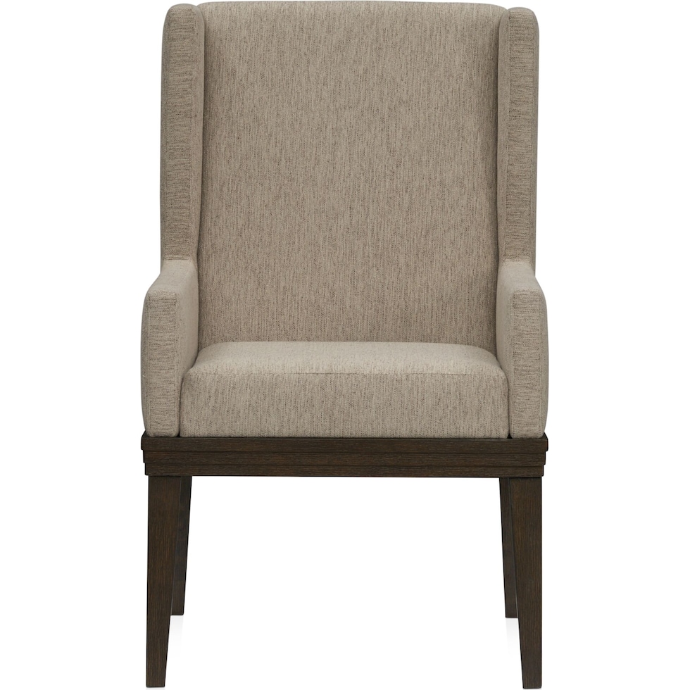 arielle dining dark brown host chair   