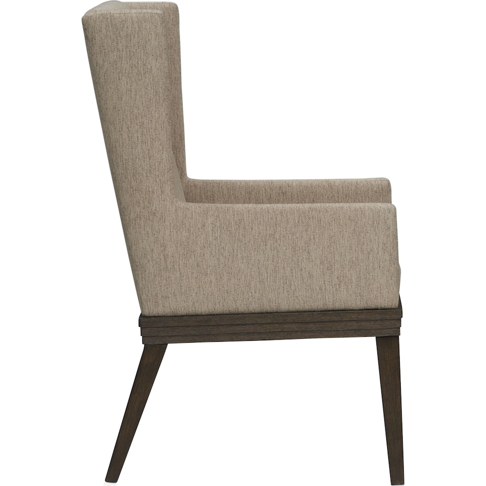 arielle dining dark brown host chair   