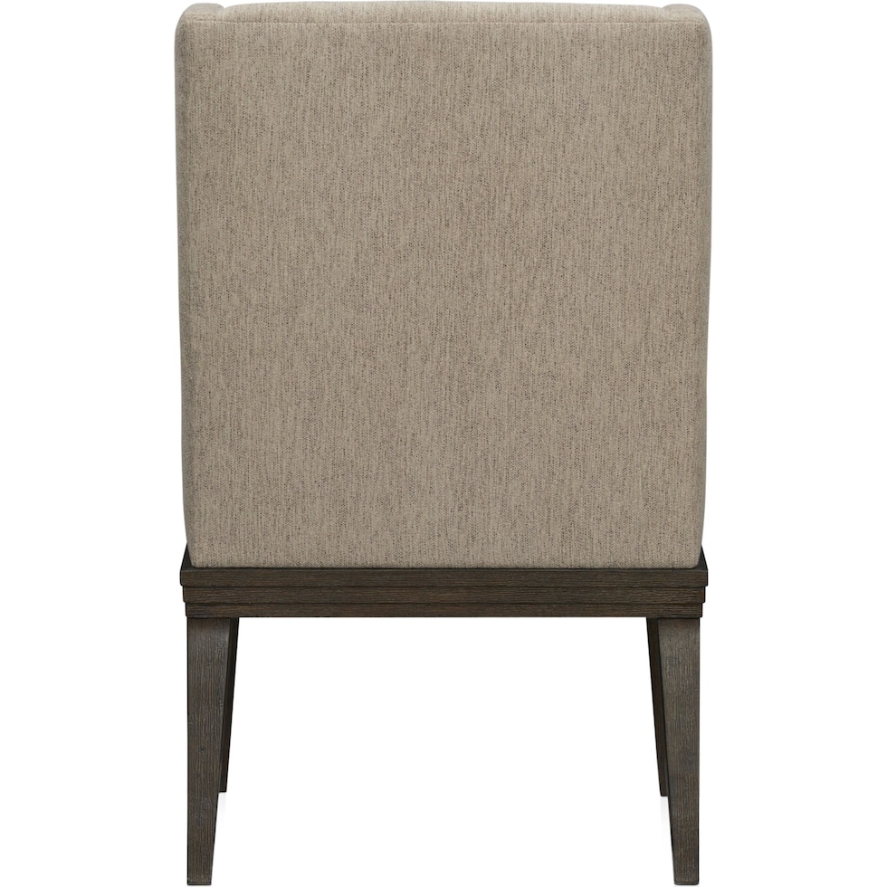 arielle dining dark brown host chair   