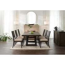 arielle dining dark brown side chair   