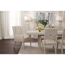 arielle dining white  pc dining room   
