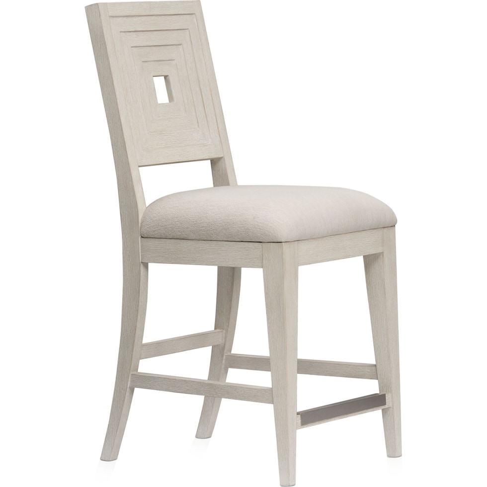 arielle dining white counter height stool   