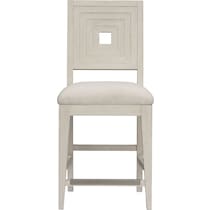arielle dining white counter height stool   