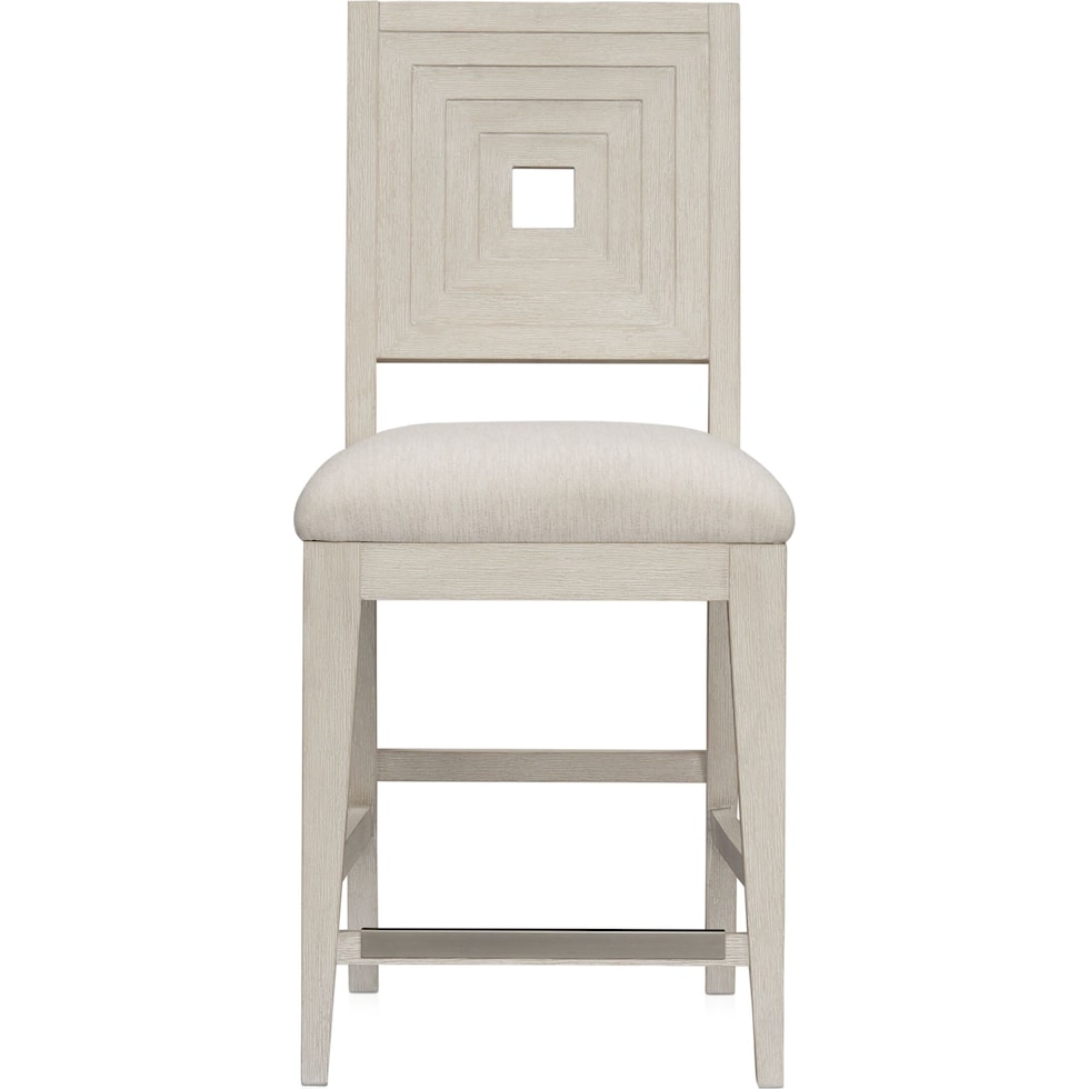 arielle dining white counter height stool   