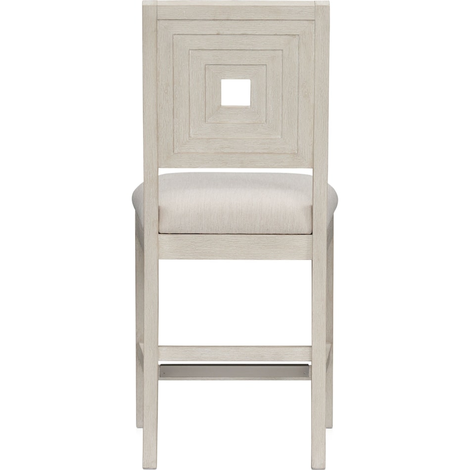 arielle dining white counter height stool   