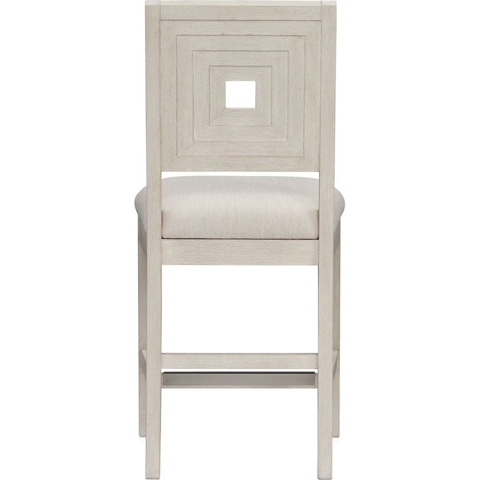 arielle dining white counter height stool   