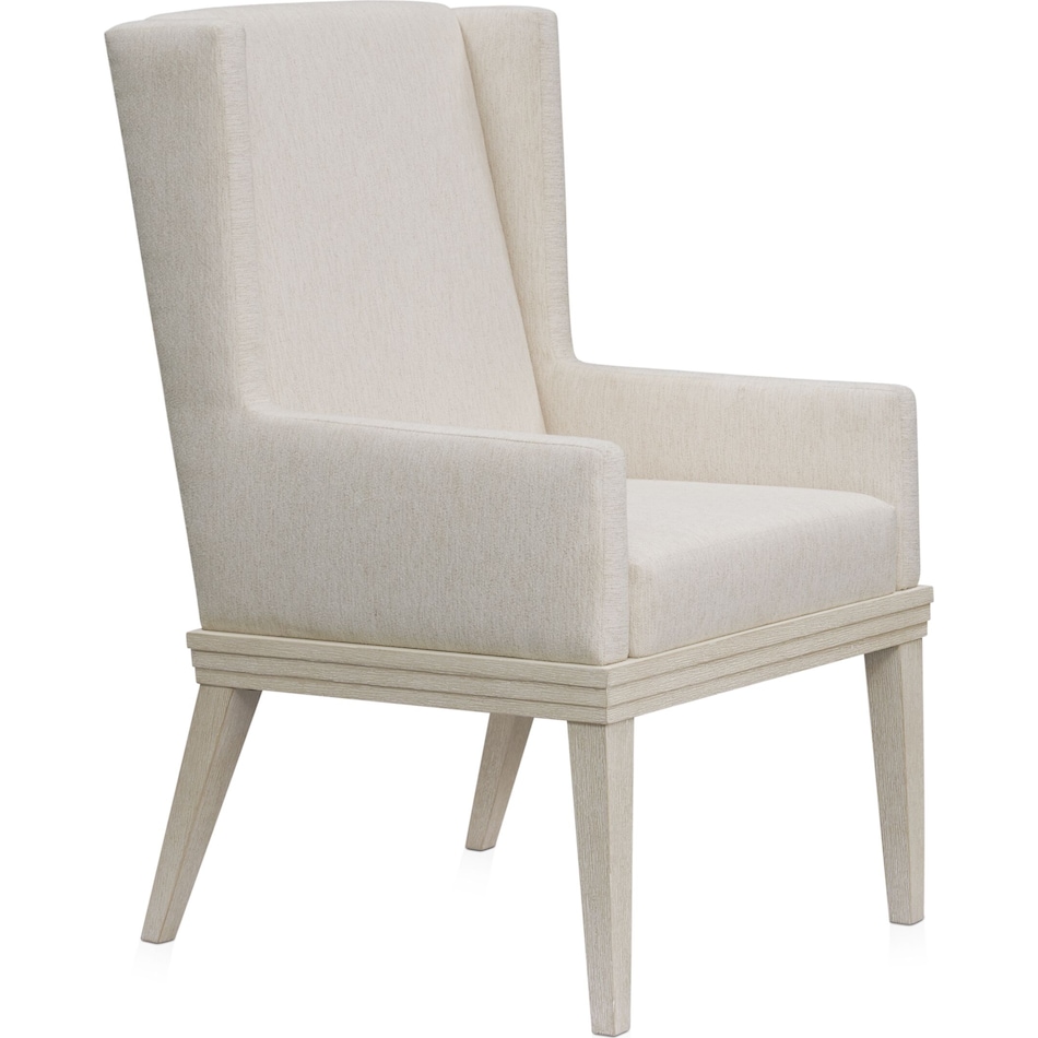 arielle dining white host chair   