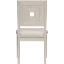 arielle dining white side chair   