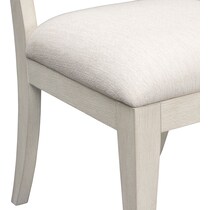arielle dining white side chair   