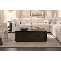 arielle occasional tables dark brown coffee table   