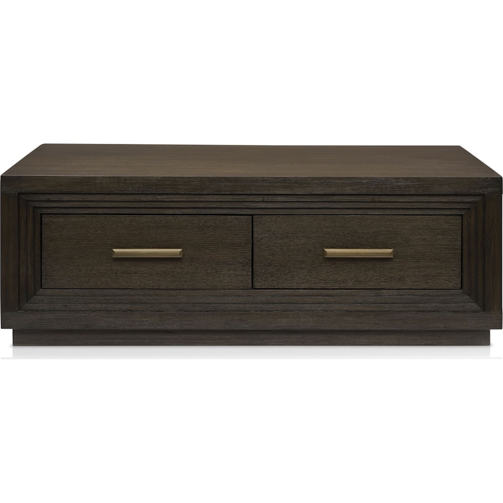 arielle occasional tables dark brown coffee table   