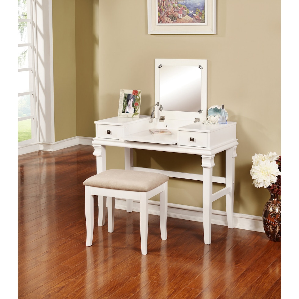 ariya white vanity   