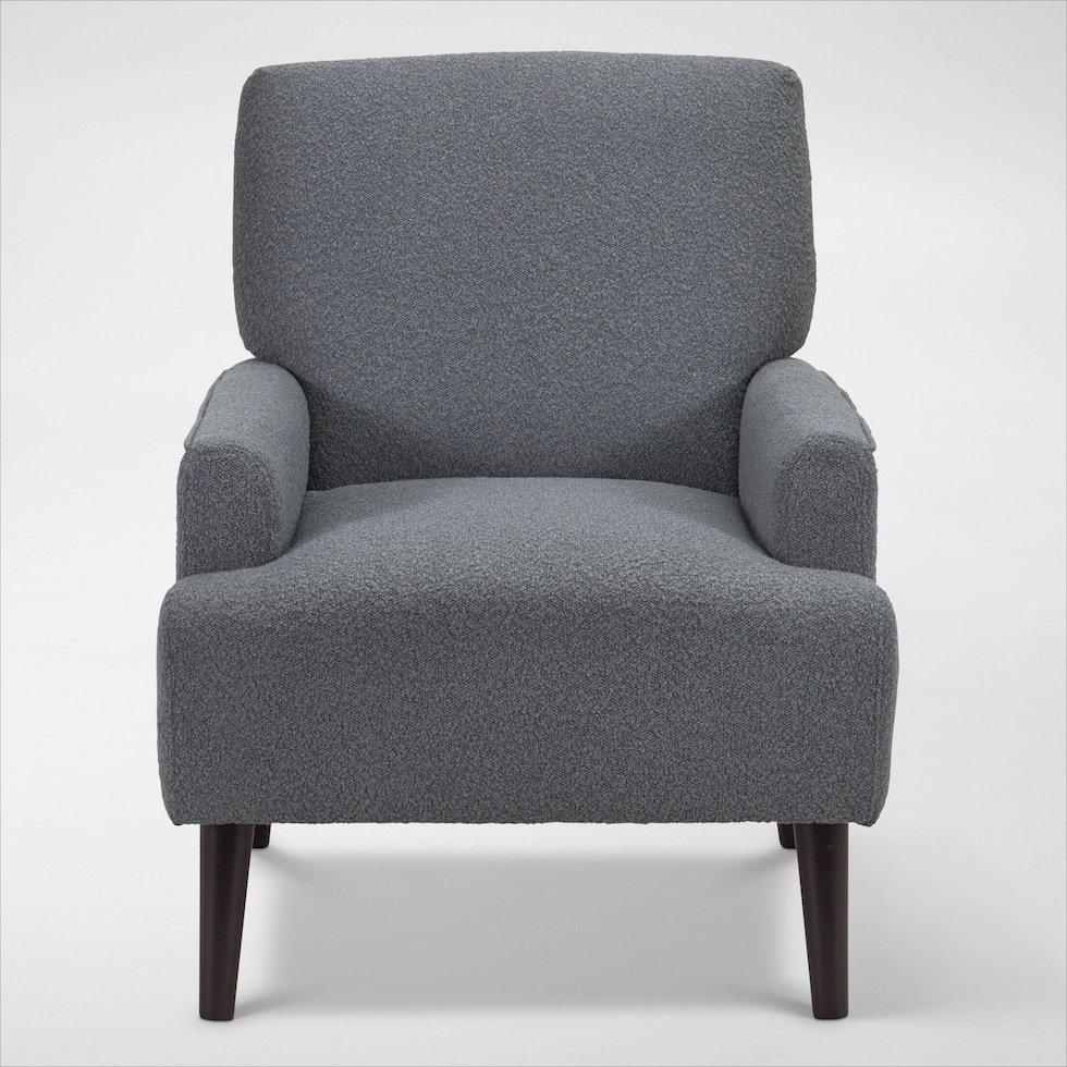 arla gray accent chair   