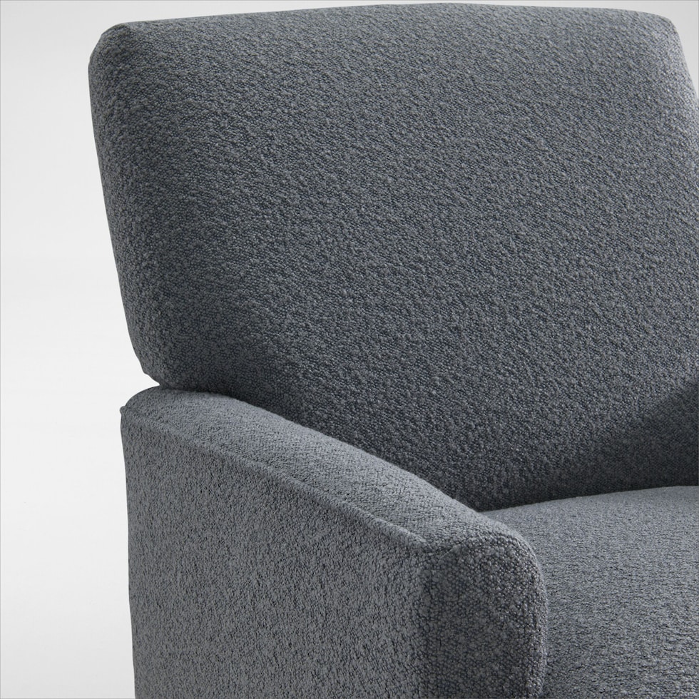 arla gray accent chair   