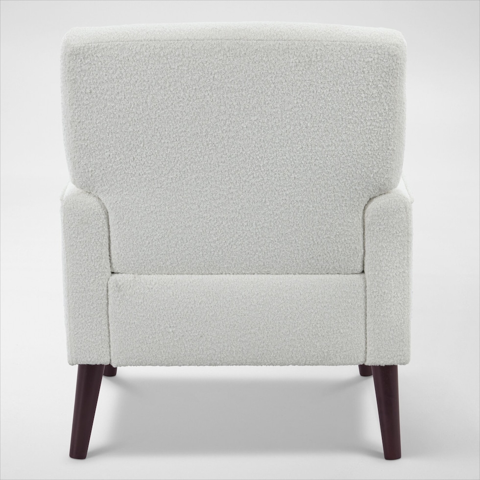 arla white accent chair   