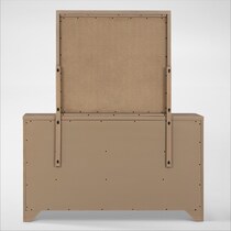 arlo light brown dresser and mirror   