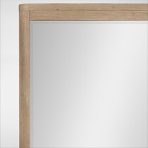 arlo light brown dresser and mirror   