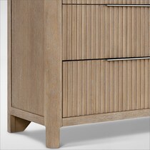 arlo light brown dresser and mirror   