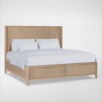 arlo light brown king bed   