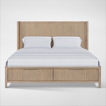 arlo light brown king bed   