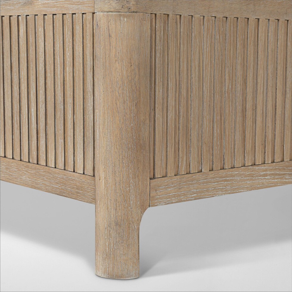 arlo light brown king bed   