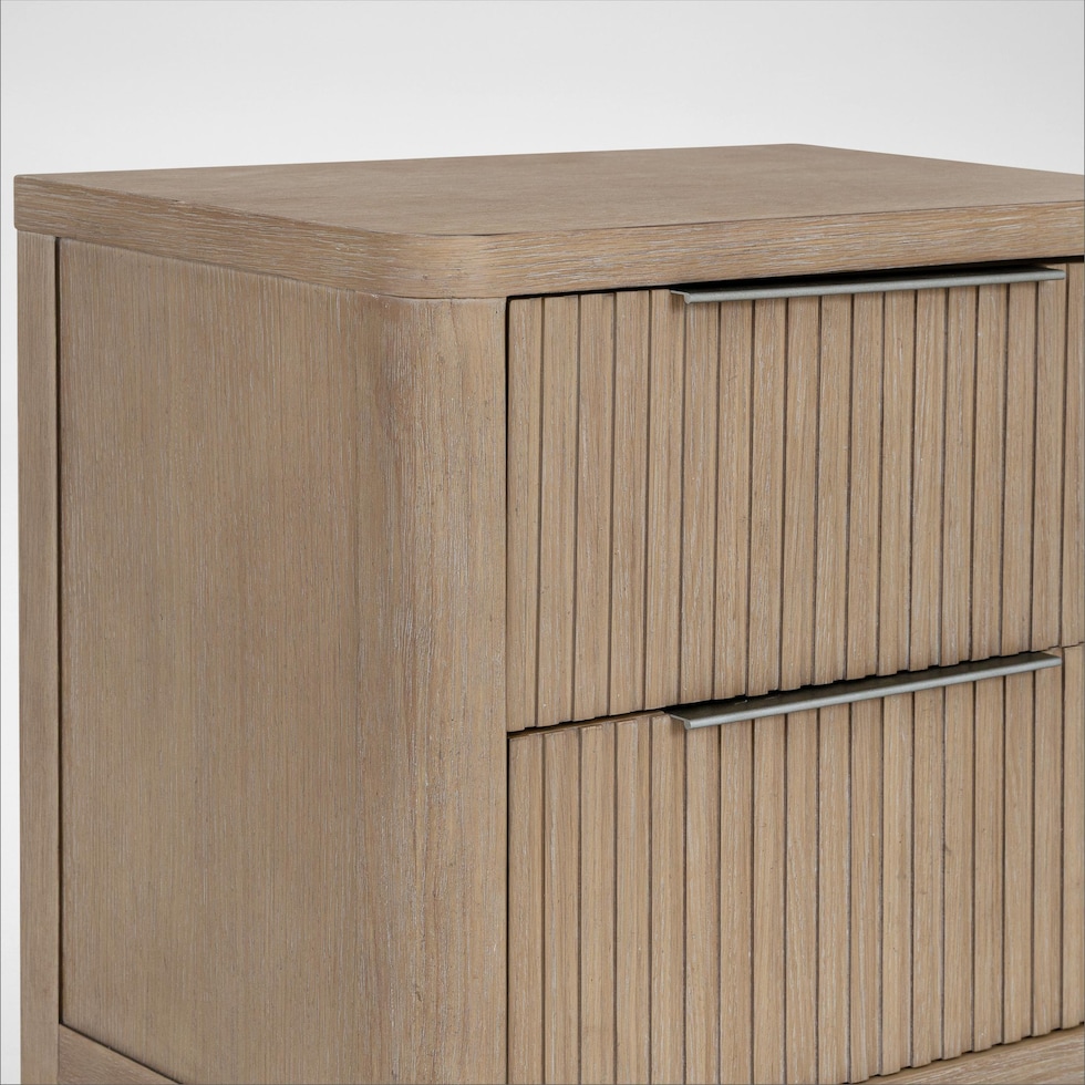 arlo light brown nightstand   