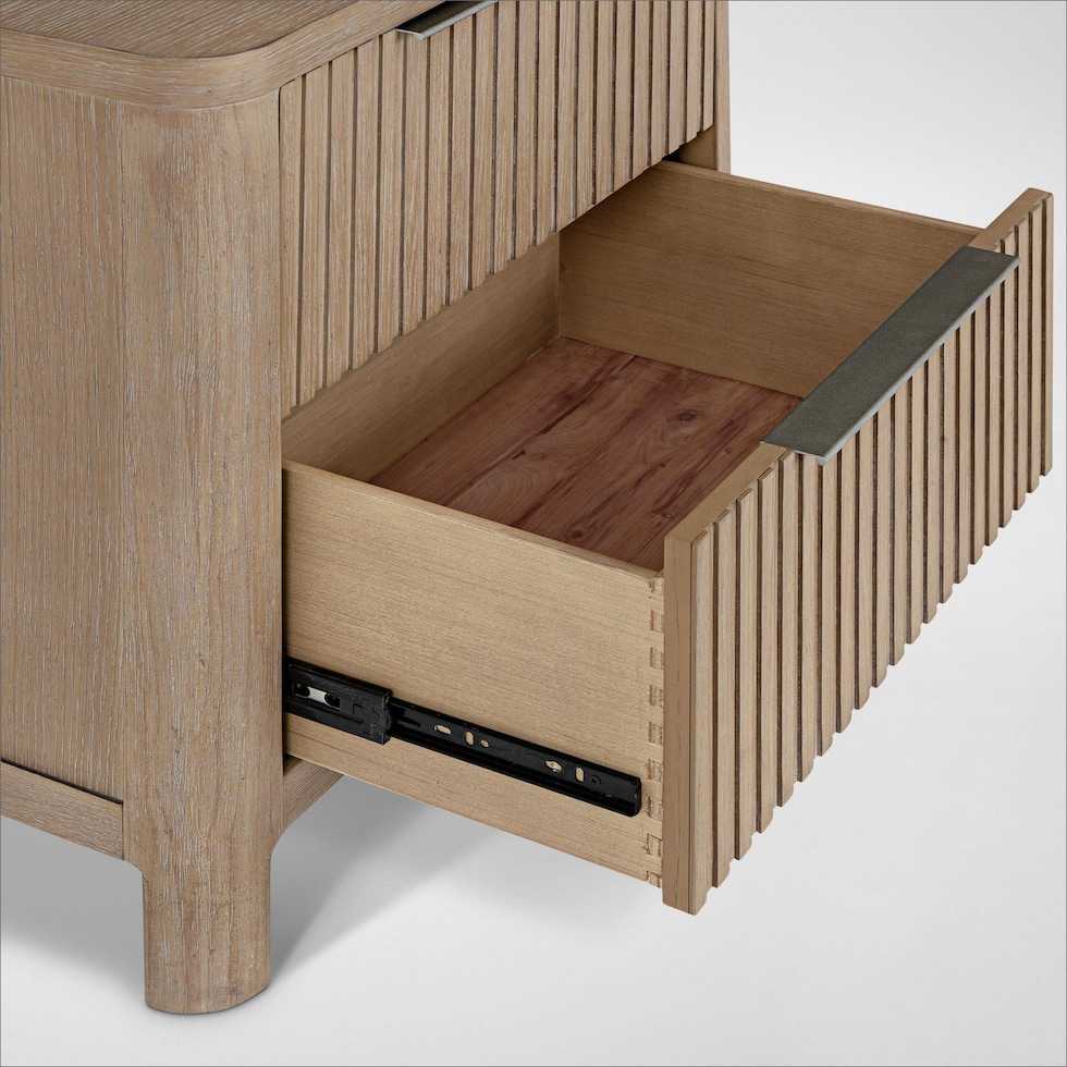 arlo light brown nightstand   