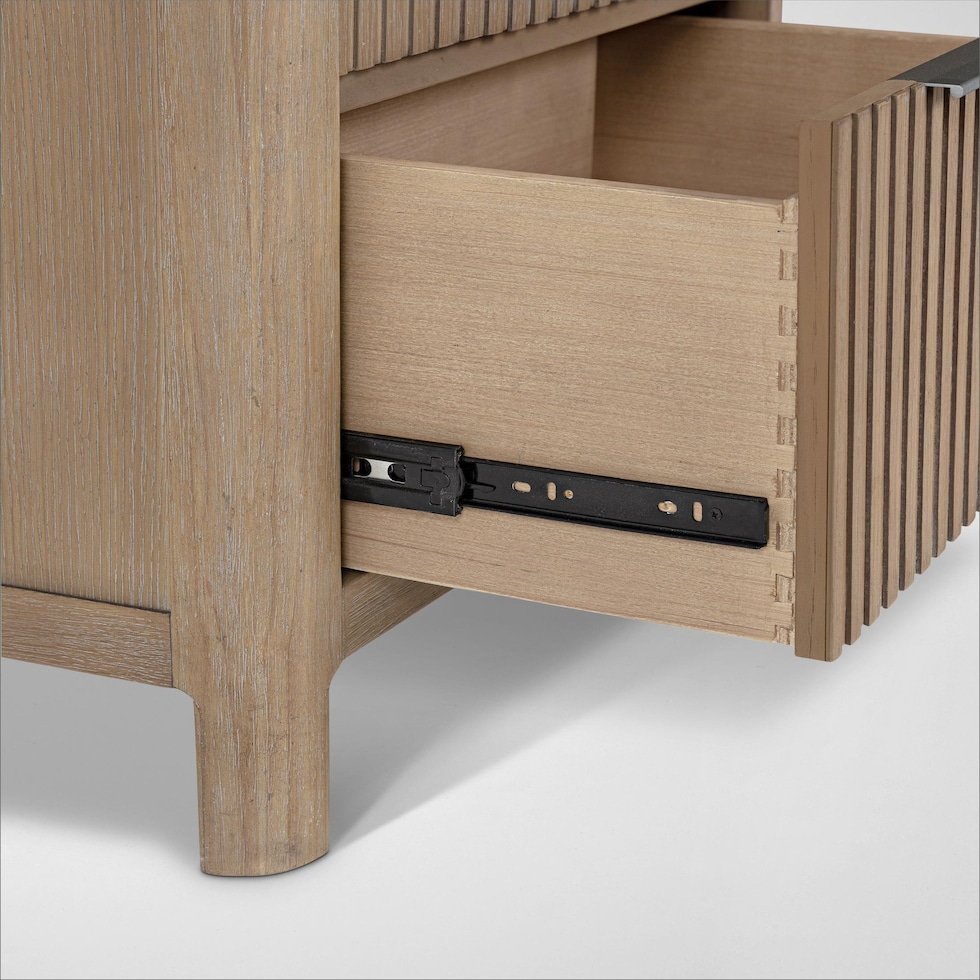 arlo light brown nightstand   